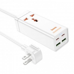 Настольное зарядное устройство AC10 Borui PD65W GaN (2C2A с 1 розеткой) (стандарт США)