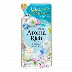 Кондиционер для белья Aroma Rich Sarah с натуральными маслами 380мл мягкая упаковка