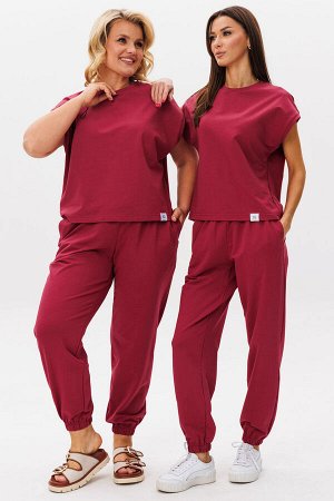 Костюм Костюм Kivviwear 4183418410 марсала 
Состав: Хлопок-92%; Эластан-8%;
Сезон: Лето
Рост: 170

Спортивный костюм из ткани двухниточного футера качества Пенье это идеальное сочетание комфорта и ст