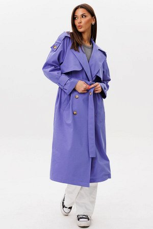 Плащ Плащ Kivviwear 431101 Лаванда 
Состав: ПЭ-26%; Хлопок-72%; Эластан-2%;
Сезон: Лето
Рост: 170

Удлиненный жакет плащевого типа из премиального джинса Tiffany идеальный синтез классической элегант