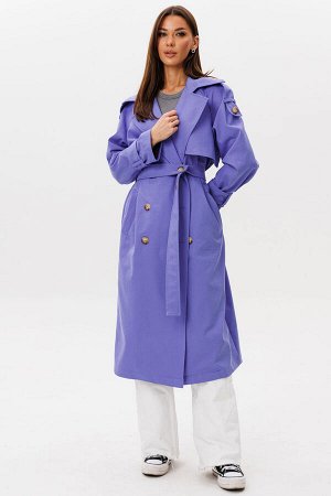Плащ Плащ Kivviwear 431101 Лаванда 
Состав: ПЭ-26%; Хлопок-72%; Эластан-2%;
Сезон: Лето
Рост: 170

Удлиненный жакет плащевого типа из премиального джинса Tiffany идеальный синтез классической элегант