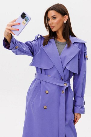 Плащ Плащ Kivviwear 431101 Лаванда 
Состав: ПЭ-26%; Хлопок-72%; Эластан-2%;
Сезон: Лето
Рост: 170

Удлиненный жакет плащевого типа из премиального джинса Tiffany идеальный синтез классической элегант