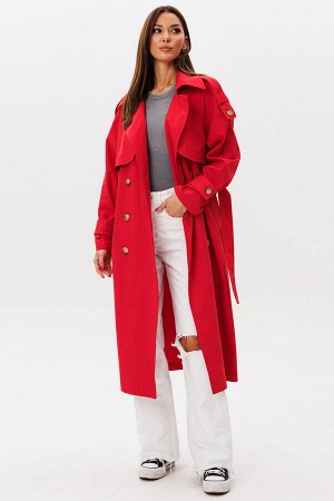Плащ Плащ Kivviwear 431102 красный 
Состав: ПЭ-26%; Хлопок-72%; Эластан-2%;
Сезон: Лето
Рост: 170

Удлиненный жакет плащевого типа из премиального джинса Tiffany идеальный синтез классической элегант