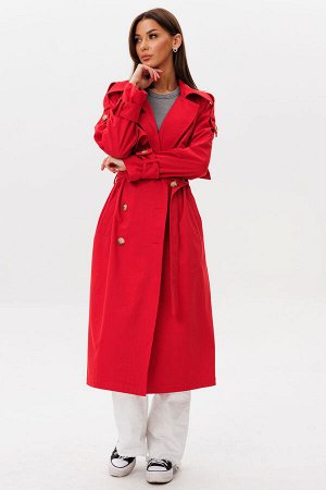 Плащ Плащ Kivviwear 431102 красный 
Состав: ПЭ-26%; Хлопок-72%; Эластан-2%;
Сезон: Лето
Рост: 170

Удлиненный жакет плащевого типа из премиального джинса Tiffany идеальный синтез классической элегант
