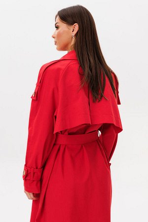 Плащ Плащ Kivviwear 431102 красный 
Состав: ПЭ-26%; Хлопок-72%; Эластан-2%;
Сезон: Лето
Рост: 170

Удлиненный жакет плащевого типа из премиального джинса Tiffany идеальный синтез классической элегант