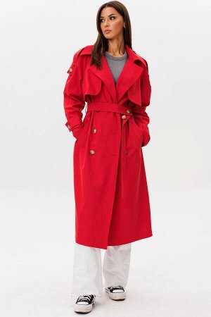 Плащ Плащ Kivviwear 431102 красный 
Состав: ПЭ-26%; Хлопок-72%; Эластан-2%;
Сезон: Лето
Рост: 170

Удлиненный жакет плащевого типа из премиального джинса Tiffany идеальный синтез классической элегант
