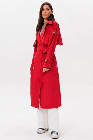 Плащ Плащ Kivviwear 431102 красный 
Состав: ПЭ-26%; Хлопок-72%; Эластан-2%;
Сезон: Лето
Рост: 170

Удлиненный жакет плащевого типа из премиального джинса Tiffany идеальный синтез классической элегант