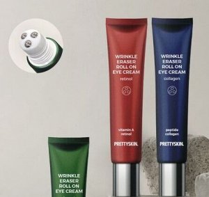 Pretty Skin Wrinkle Eraser Roll On Eye Cream Collagen 30мл - Увлажняющий крем для век с колагеном