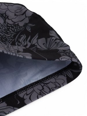 Шапочка для плавания взрослая ONLYTOP Flowers, тканевая, обхват 54-60 см