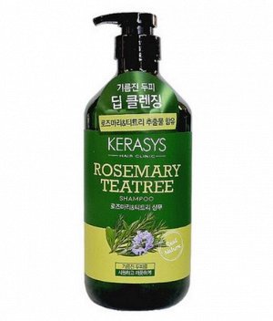 Шампунь с маслом чайного дерева и розмарином Kerasys Rosemary Tea Tree 800мл
