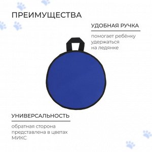 Ледянка Snow Cat, d=30 см, толщина 2 см, цвет МИКС