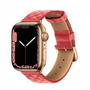 IWatch WA18
 Элегантный кожаный ремешок в клетку с бриллиантами серии Elegant (38/40/41/42 мм)