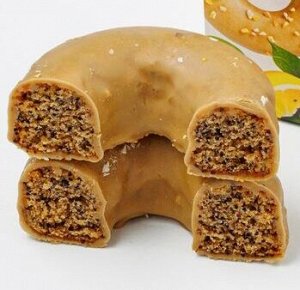 Бисквит "Пончик лимонно-маковый", 65 г Без глютена, Raw to go