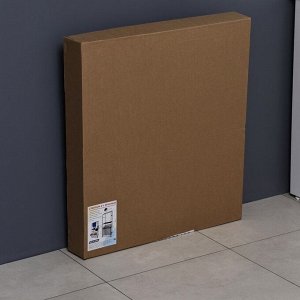 Стеллаж с двойной корзиной для белья и перекладинами, 2-х ярусный, 60x35x160 см, белый