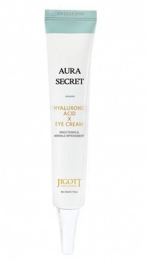 Крем для области вокруг глаз с гиалуроновой кислотой Jigott Aura Secret Hyaluronic Acid Eye Cream 50мл