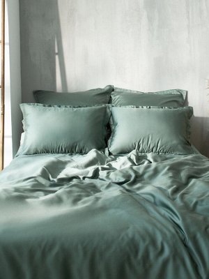 Пододеяльник SL Home Tencel 180*220 см , цв. оливковый