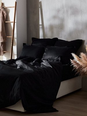 Пододеяльник SL Home Tencel 180*220 см , цв. чёрный