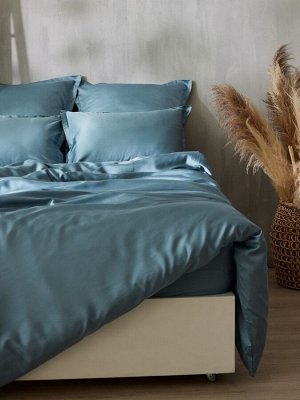 Пододеяльник SL Home Tencel 180*220 см , цв. серо-голубой