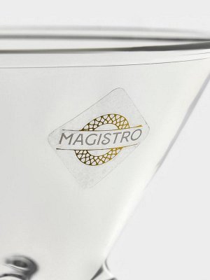 Бокал для мартини Magistro «Медуза», 130 мл, 9x12.5 см, стекло, прозрачный