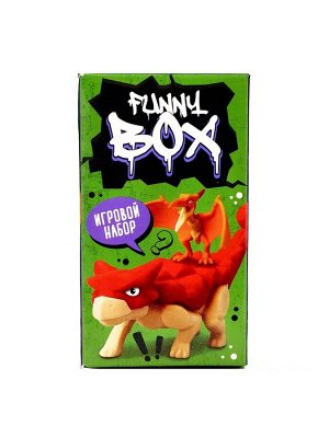 Игрушка - сюрприз Funny Box «Динозаврики»: фигурка, наклейки