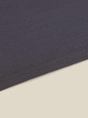 Простыня 1.5 спальная SL Home Graphite, 160x235 см, сатин 300ТС, хлопок 100%