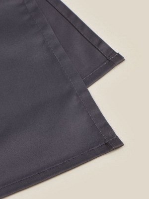 Простыня 2 спальная SL Home Graphite, 235x240 см, сатин 300ТС, хлопок 100%