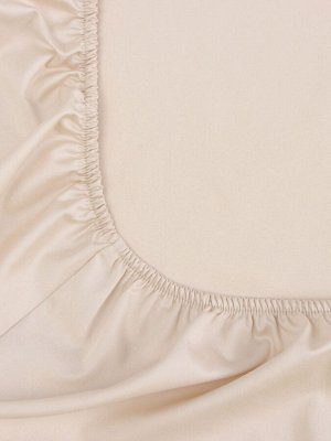 Простыня на резинке 300ТС SL Home Nude 200x200+30 см, сатин, 100% хлопок