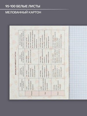 Тетрадь предметная 48 листов в клетку, Calligrata «Аниме. Английский язык», обложка мелованный картон