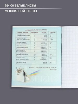 Тетрадь предметная, 48 листов в клетку, Calligrata, «Футбол. Физика»