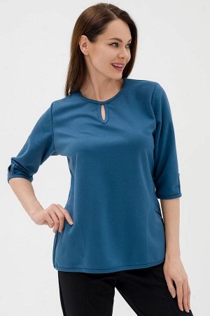 Кофта женская из коттон фита Анфиса ниагара