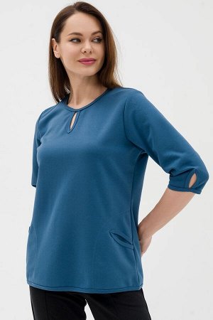 Кофта женская из коттон фита Анфиса ниагара