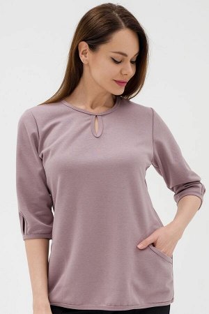 Кофта женская из коттон фита Анфиса кофе