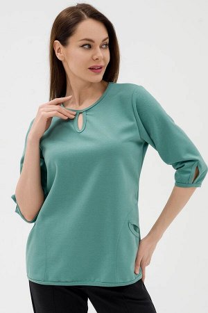Кофта женская из коттон фита Анфиса мята