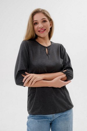 Кофта женская из милано Анфиса графит