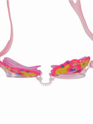 Очки для плавания детские ONLYTOP Swim «Русалка», беруши, цвет розовый