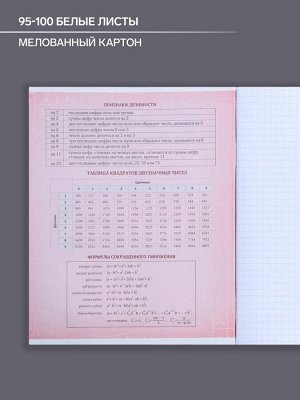 Тетрадь предметная 48 листов в клетку Calligrata, «Комикс Аниме. Алгебра», обложка мелованный картон