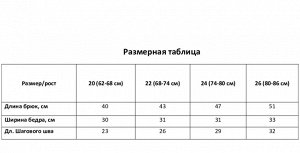 Штанишки детские MINAKU «Ромашки».