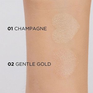 Хайлайтер запеченный 02-GENTLE GOLD серии GLOW AND GO! 8,5г