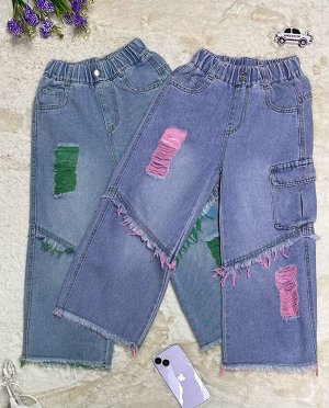 Джинсы для девочки, код 2505434