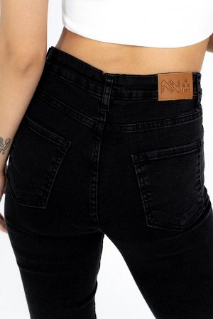 Джинсы клеш PN 22-4047 черный