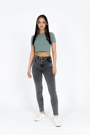 Джинсы SKINNY PN 22-4041 серый