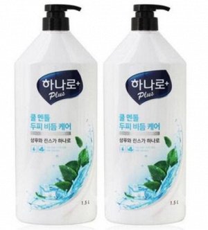 Шампунь против перхоти с ментолом Hana Lo Plus Shampoo Cool Menthol 1500мл