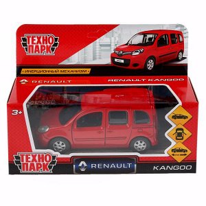 KANGOO-RD ТМ Технопарк. Машина металл "RENAULT KANGOO" 12см, открыв. двери, инерц., КРАСНЫЙ в кор в кор.2*36шт