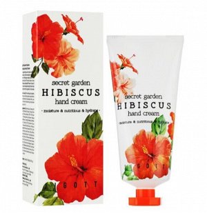Крем для рук с экстрактом гибискуса Jigott Secret Garden Hibiscus 100мл