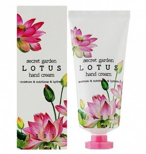 Крем для рук с экстрактом лотоса Jigott Secret Garden Lotus 100мл
