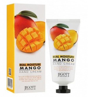 Крем для рук увлажняющий с экстрактом манго Jigott Real Moisture 100мл