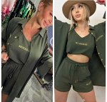 Костюм женский Тройка с шортами