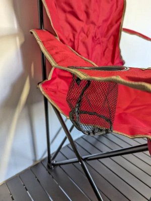 Кресло складное Easy Life [80х50х90см, 2.5кг, до 100кг, Оксфорд, красный-коричневый]
