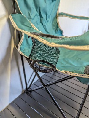 Кресло складное  Easy Life [80х50х90см, 2.5кг, до 100кг, Оксфорд, бежевый-синий]