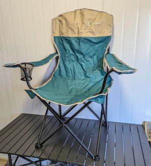 Кресло складное  Easy Life [80х50х90см, 2.5кг, до 100кг, Оксфорд, бежевый-синий]